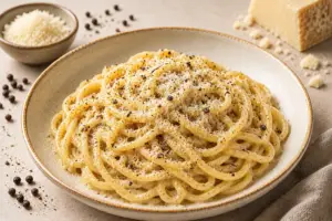 Pasta cacio e pepe con Pecorino Siciliano